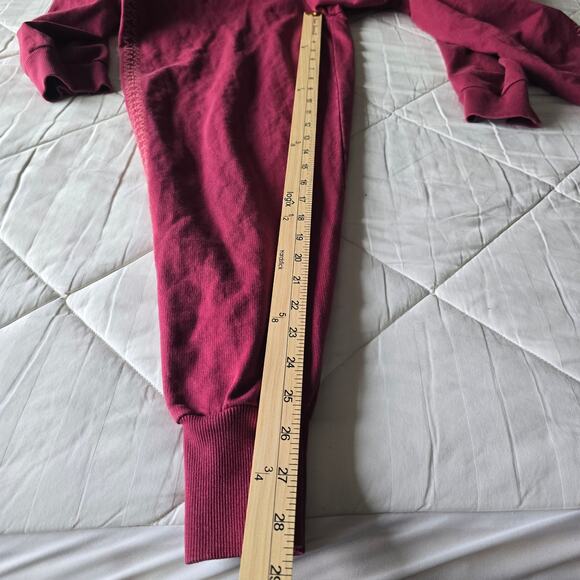 Sundance Embroidered Hoodie Jumpsuit Sz M Pink Floral Boho Cabincore Cozy Lounge - Picture 7 of 8